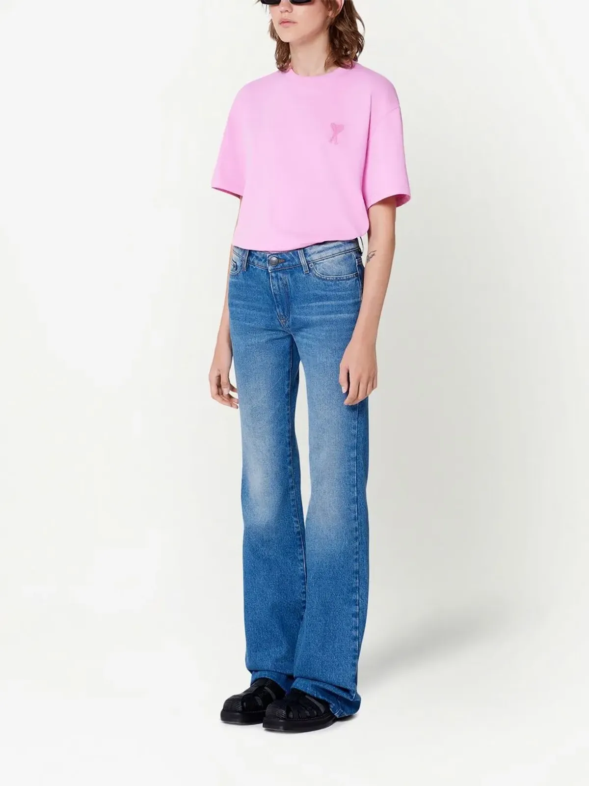 AMI Paris Ami de Coeur 半袖Tシャツ - ピンク - 画像3