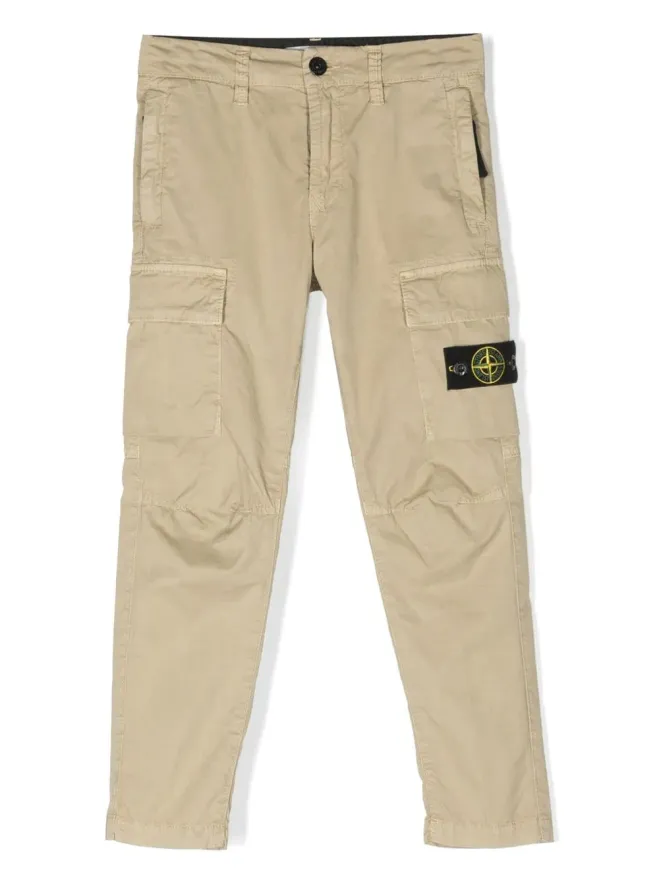Stone Island Junior Stone Island Junior コンパスモチーフカーゴパンツの商品画像
