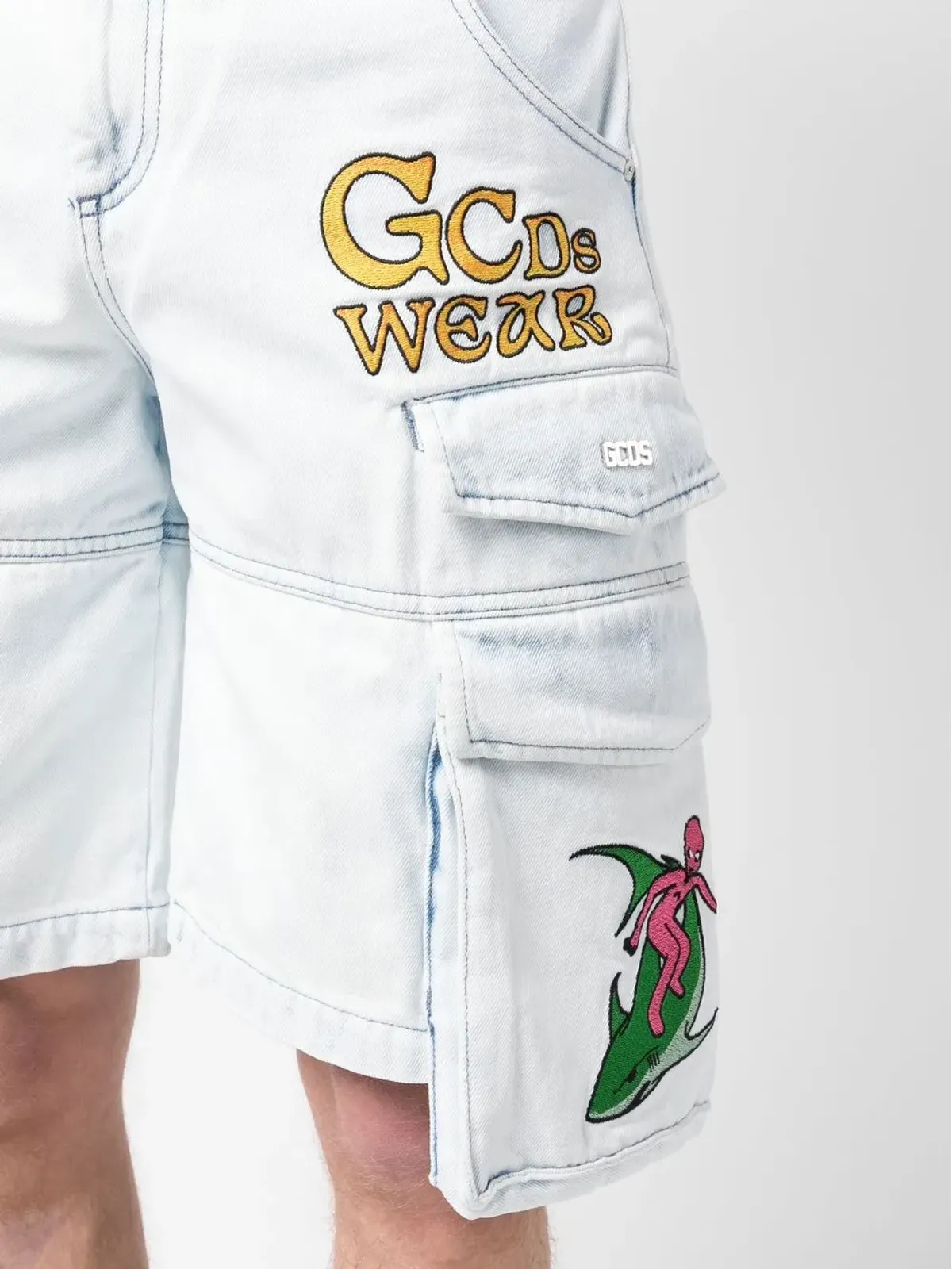 GCDS カーゴデニムショーツ - 画像5
