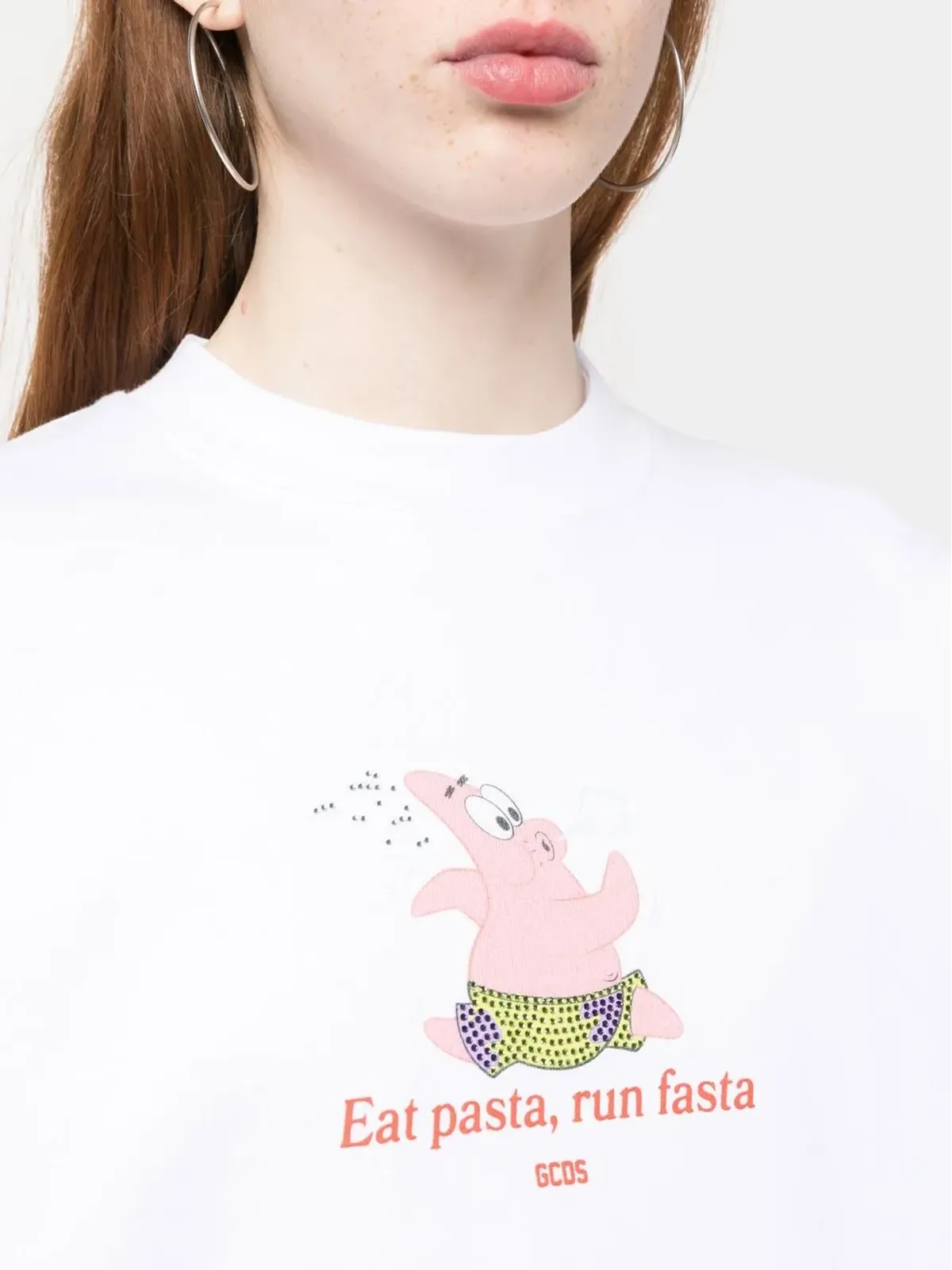 GCDS グラフィックプリント コットン スウェットシャツ - 画像5