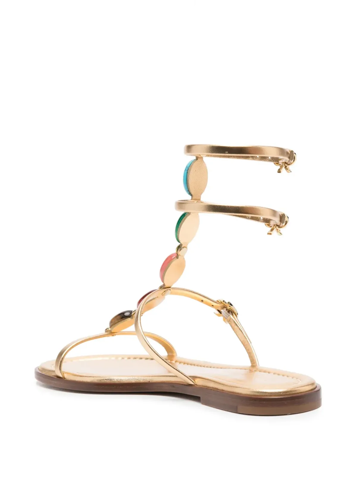 Gianvito Rossi Shanti 05 フラットグラディエーターサンダル - 画像3