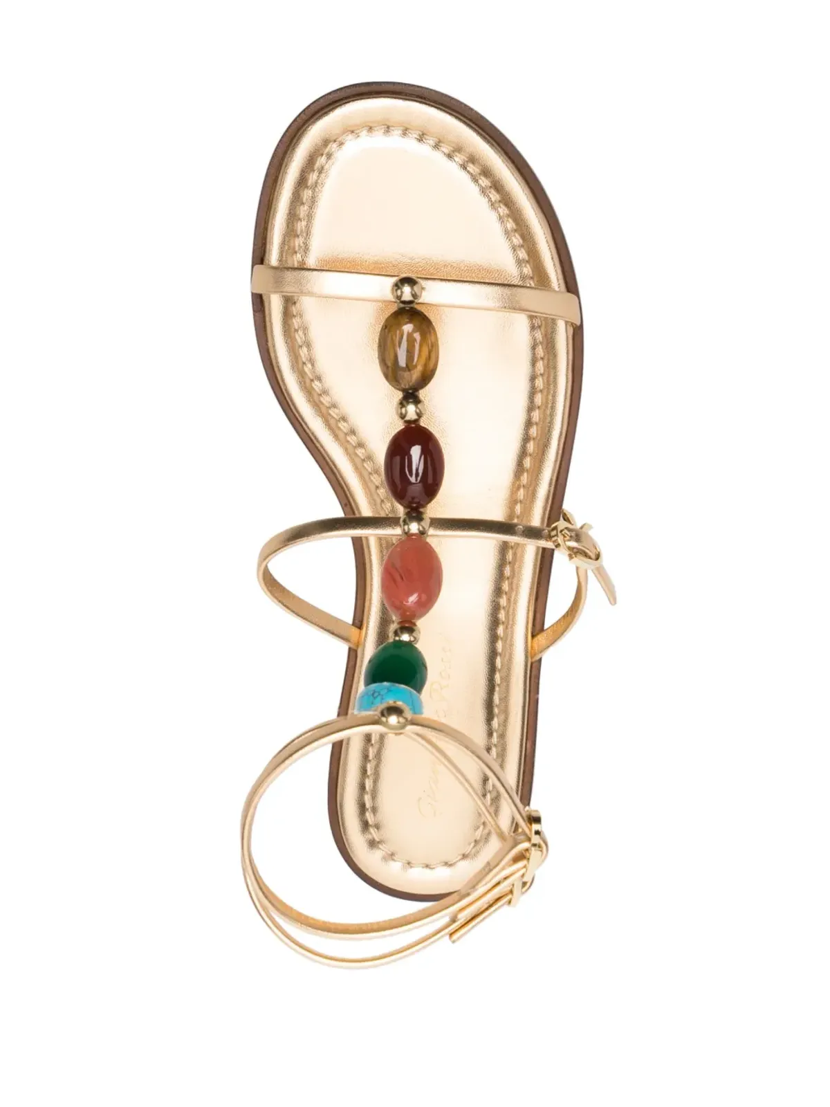 Gianvito Rossi Shanti 05 フラットグラディエーターサンダル - 画像4