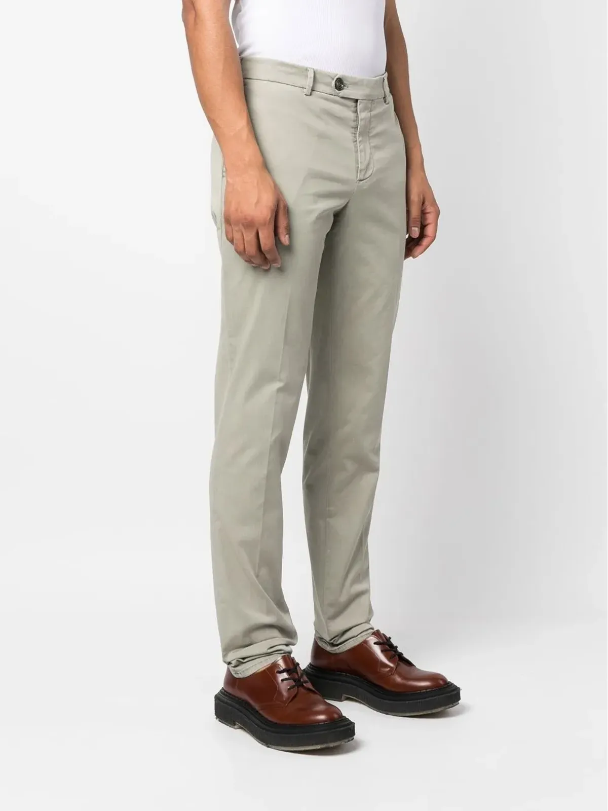 Brunello Cucinelli ミッドライズストレートパンツ - 画像3