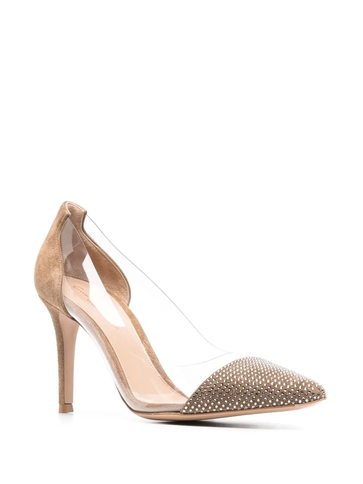 Gianvito Rossi Plexi Glitz 85mm パンプス - Neutrals - 画像2