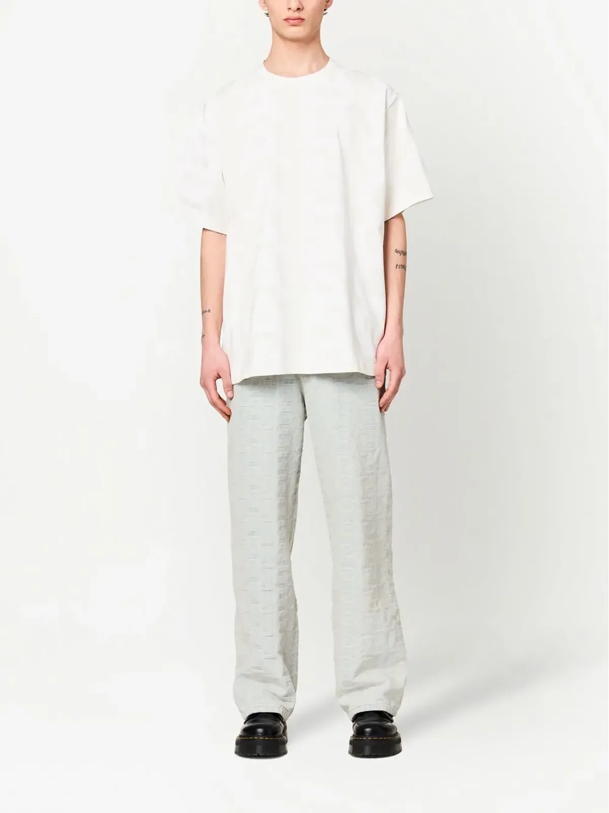 Marc Jacobs モノグラム ワイドレッグジーンズ - 画像2