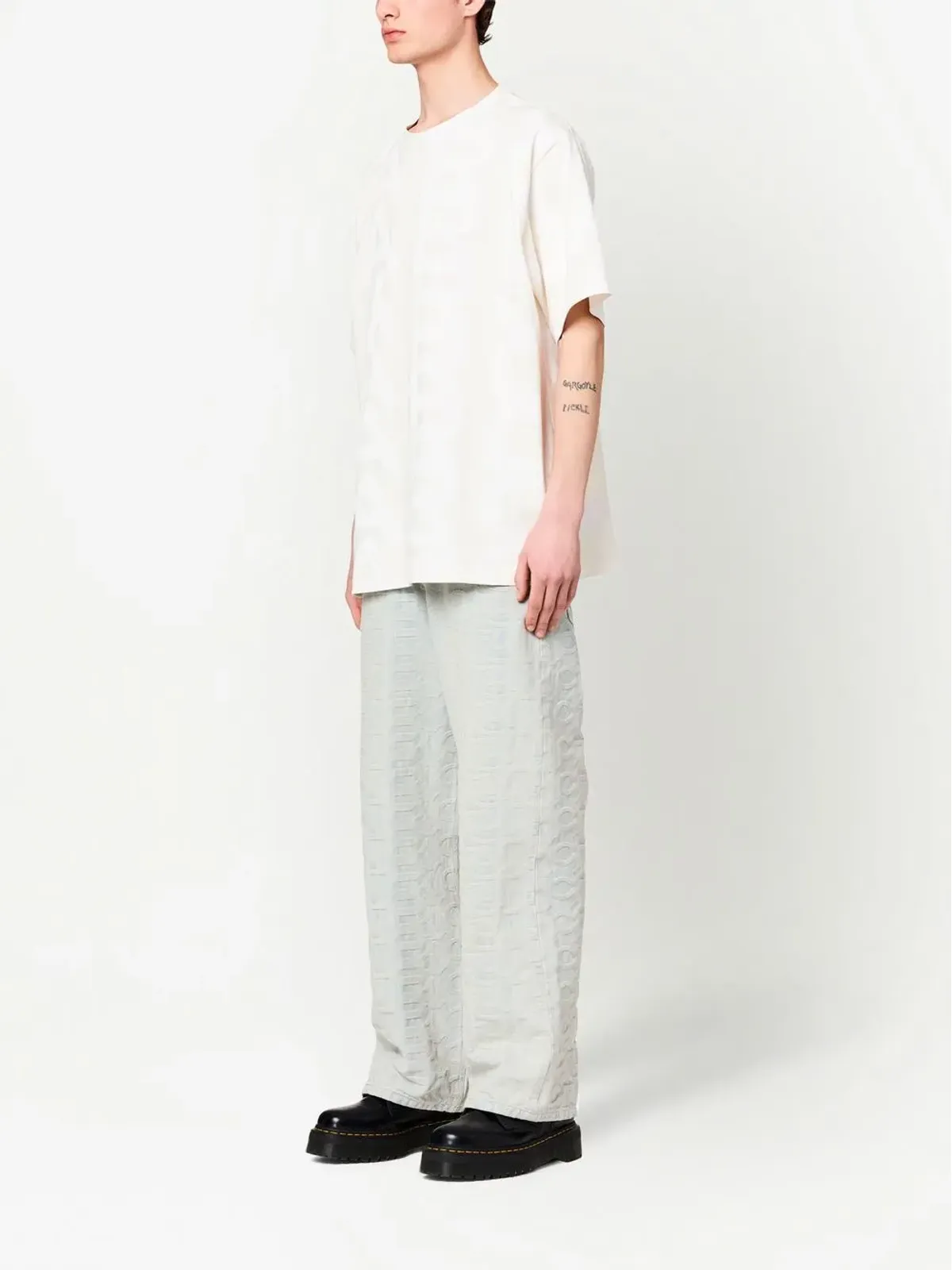 Marc Jacobs モノグラム ワイドレッグジーンズ - 画像4