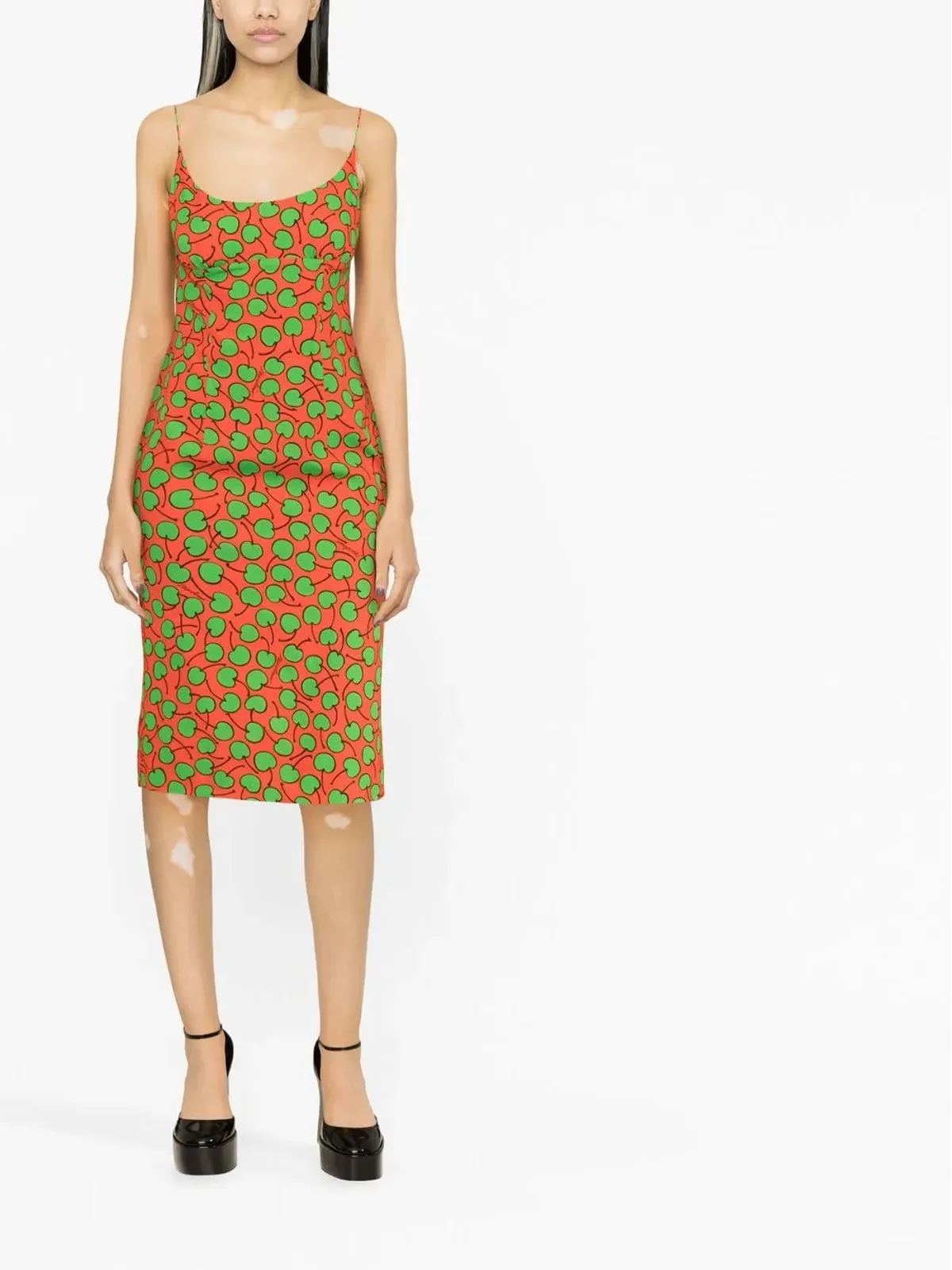 Moschino グラフィックプリント ミディドレス - レッド - 画像2