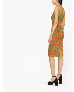 Moschino グラフィックプリント ミディドレス - レッド - サムネイル4