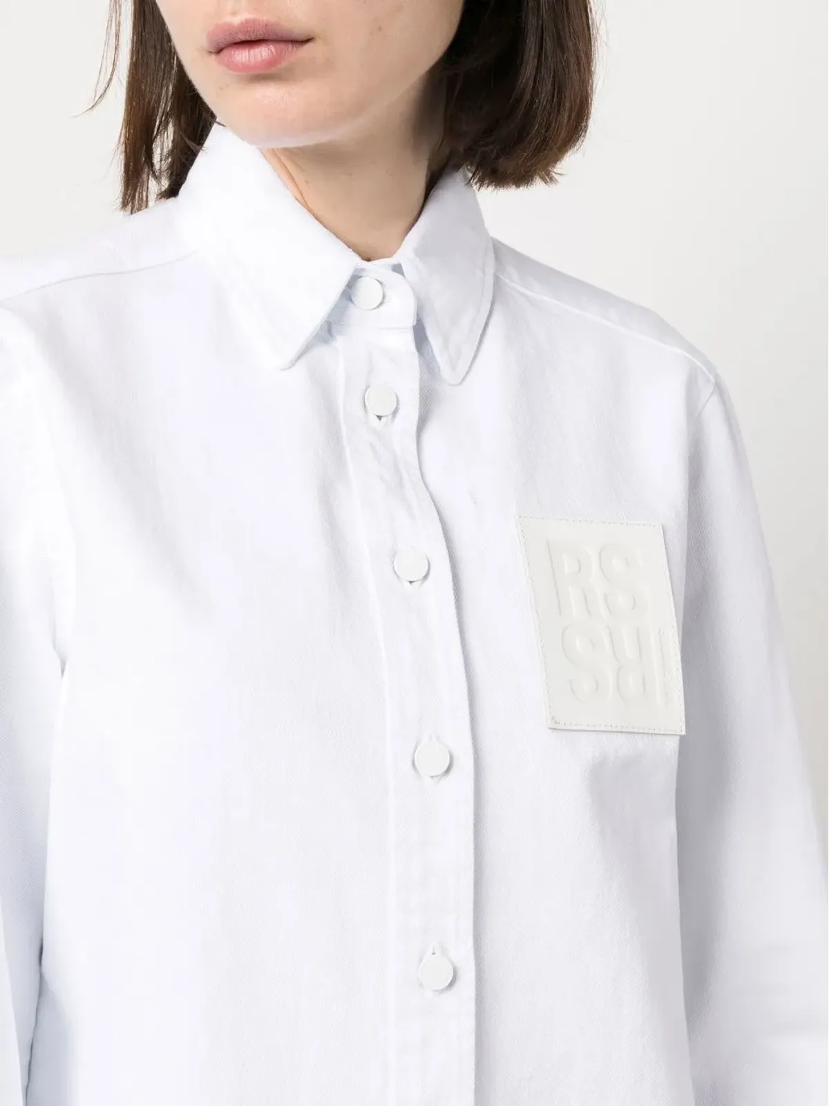 Raf Simons ロゴパッチ長袖シャツ - 画像5