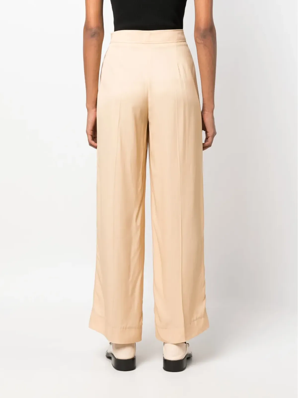 Jil Sander ハイウエスト・ワイドレッグパンツ - 画像4