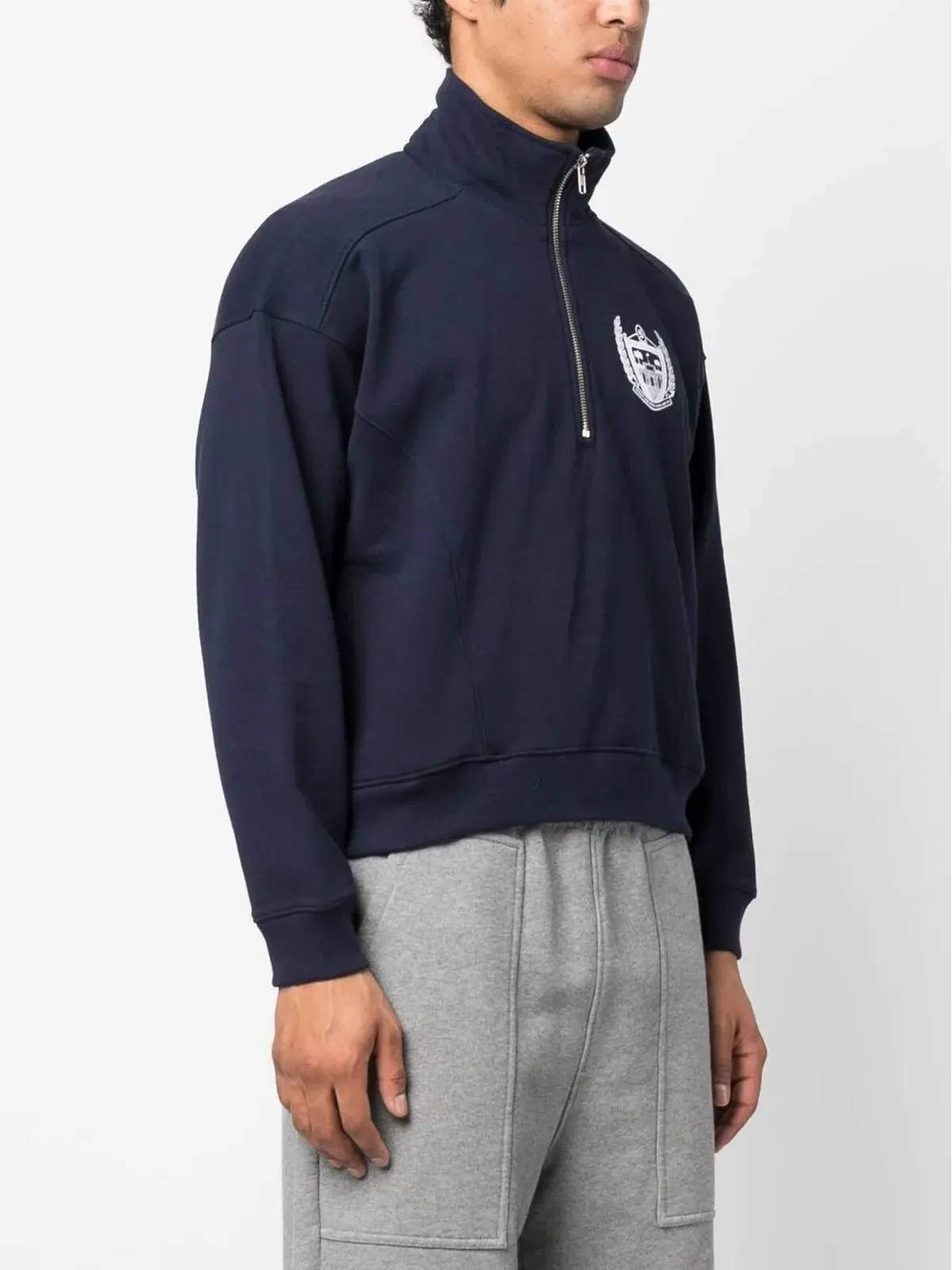 Sporty & Rich ロゴプリント ジップアップ スウェットシャツ - 画像3