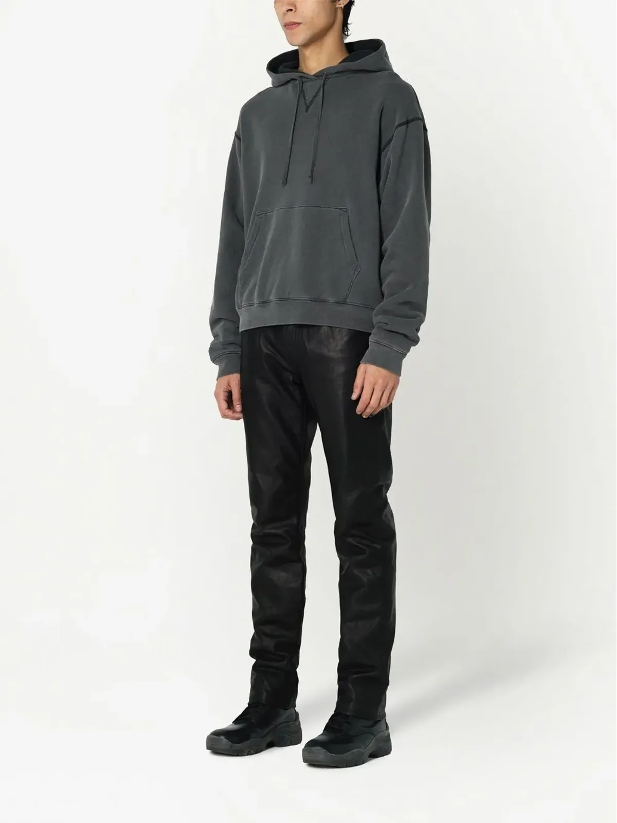 John Elliott サーマルライニング付きコットンフーディ - 画像3