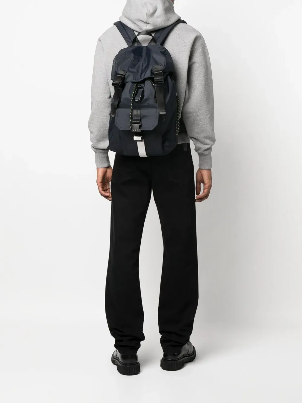 A.P.C. Treck ロゴパッチ バックパック - 画像2