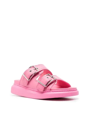 Alexander McQueen ダブルバックルサンダル - ピンク - サムネイル2