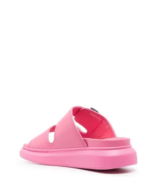 Alexander McQueen ダブルバックルサンダル - ピンク - サムネイル3