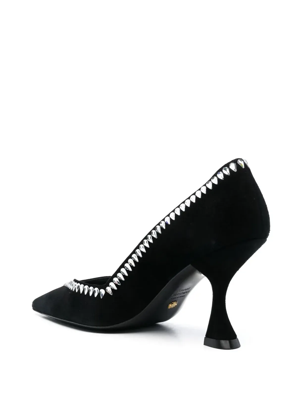 Stuart Weitzman クリスタル装飾パンプス - ブラック - 画像3
