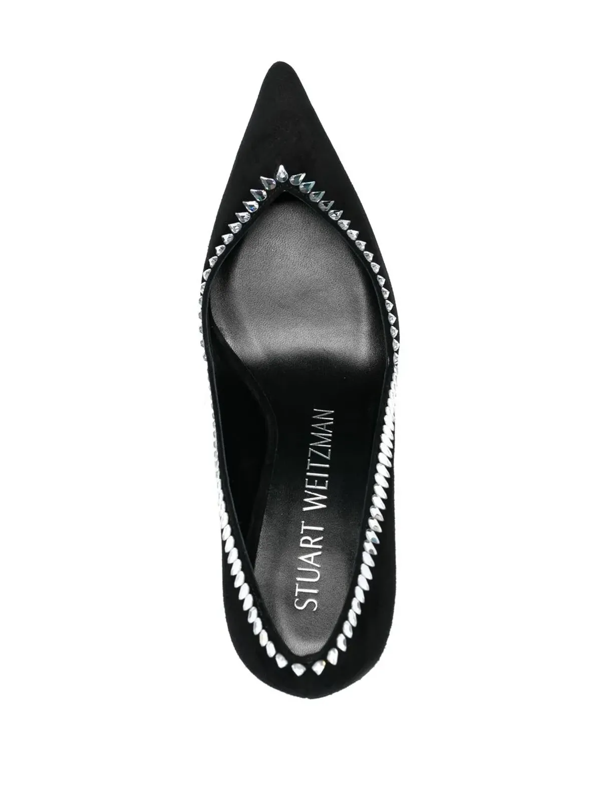 Stuart Weitzman クリスタル装飾パンプス - ブラック - 画像4