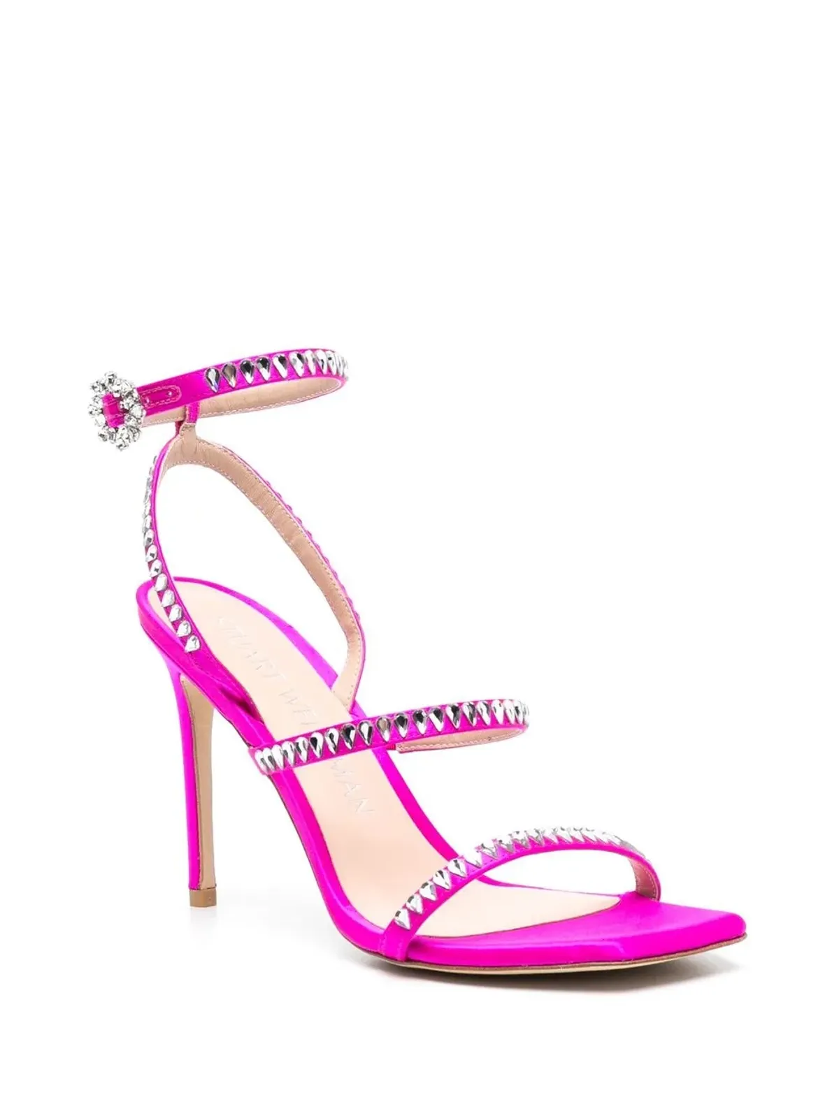 Stuart Weitzman クリスタル装飾 ピンクのパンプス - 画像2