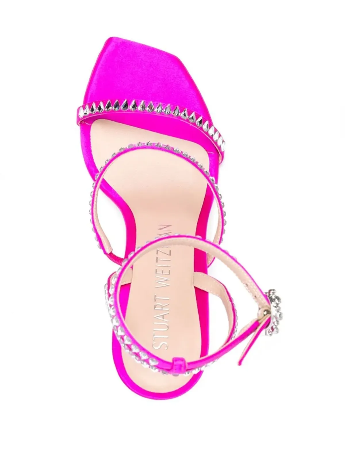 Stuart Weitzman クリスタル装飾 ピンクのパンプス - 画像4