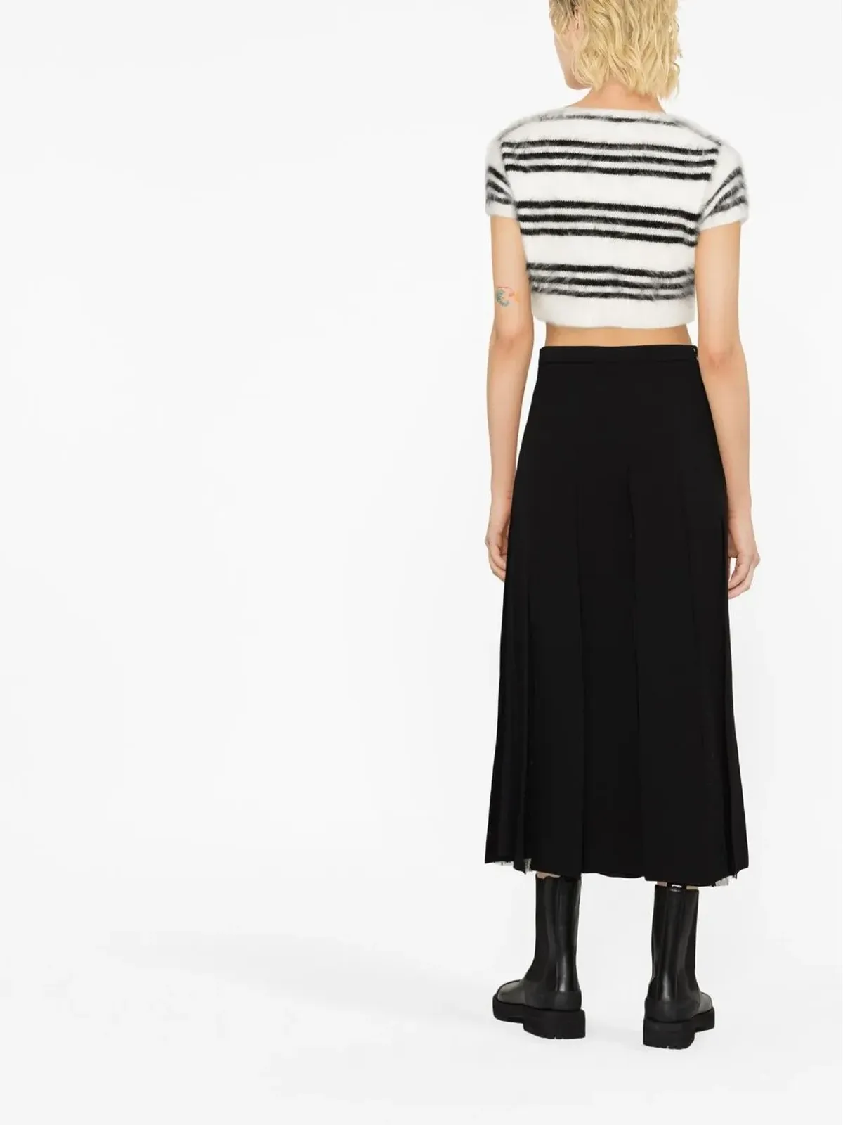 RED Valentino チュールパネルのミディスカート - 画像4