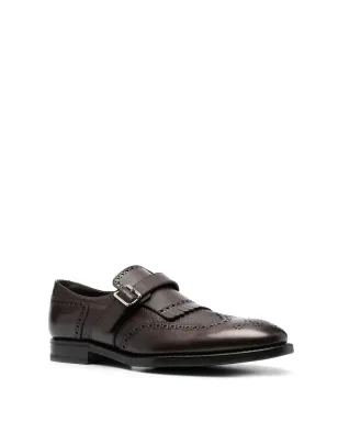 Henderson Baracco パンチングバックルモンクシューズ - ブラウン - サムネイル2