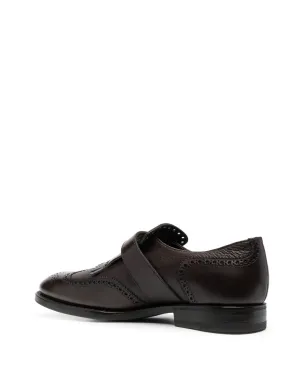 Henderson Baracco パンチングバックルモンクシューズ - ブラウン - サムネイル3