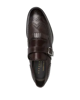 Henderson Baracco パンチングバックルモンクシューズ - ブラウン - サムネイル4
