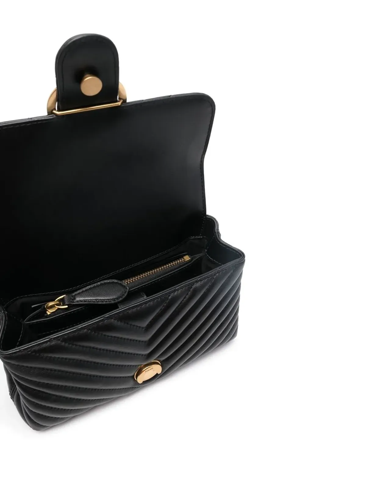 PINKO ラブ キルティング トップハンドル バッグ - 画像5