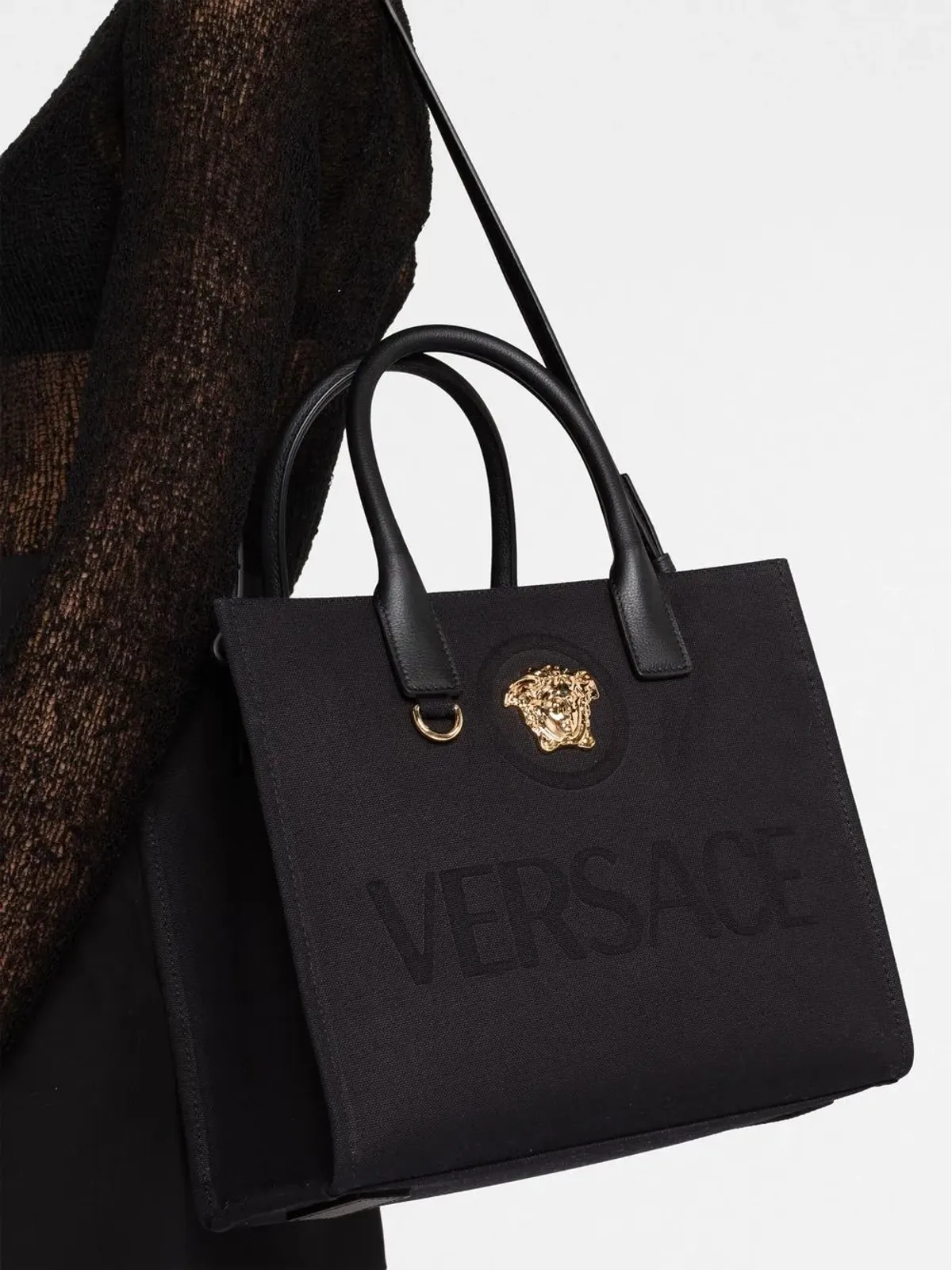 Versace La Medusa キャンバス トートバッグ - 画像3