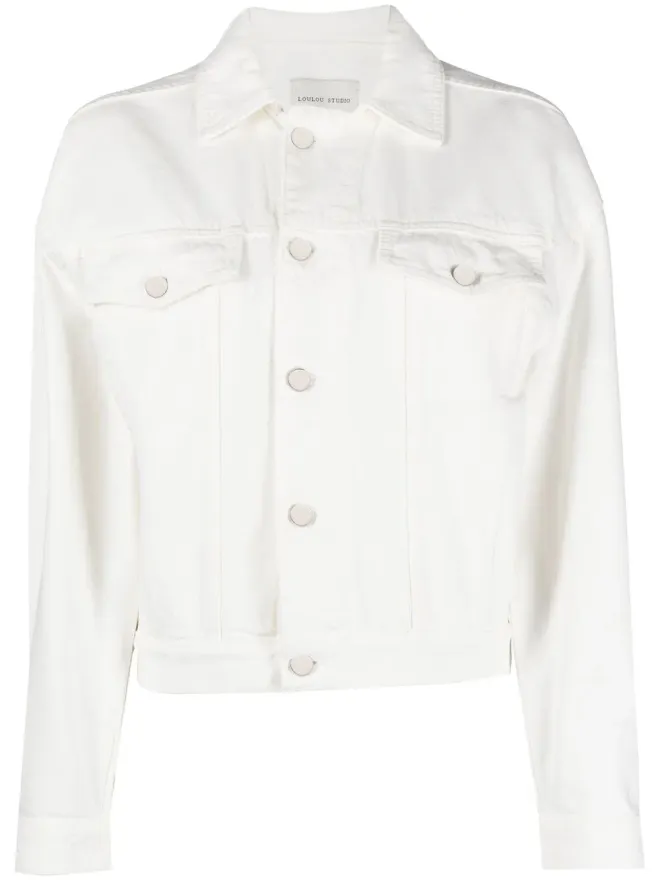 Loulou de Saison LouLou de Saison デニムジャケット 長袖 - Whiteの商品画像