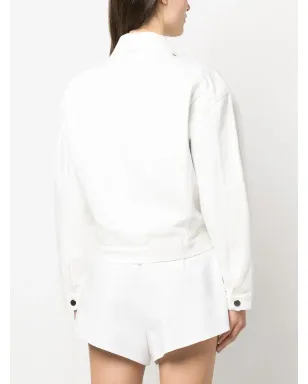 LouLou de Saison デニムジャケット 長袖 - White - サムネイル4