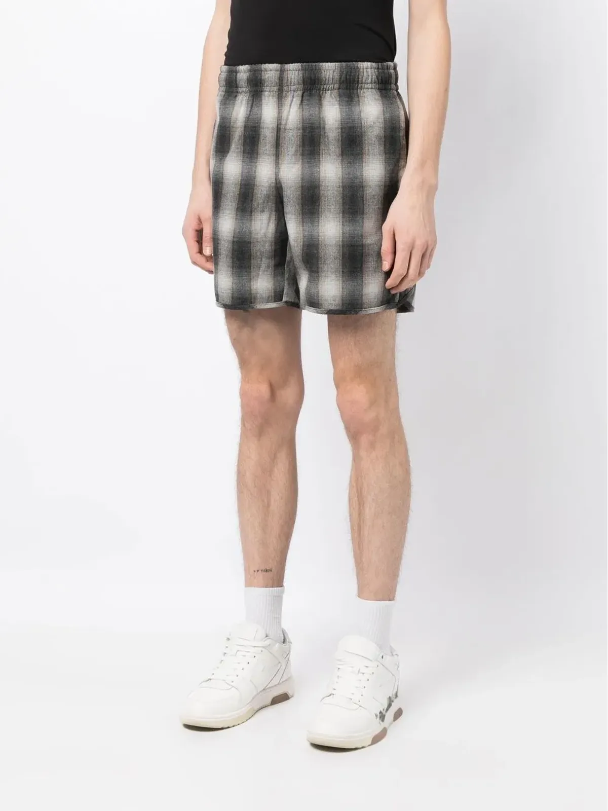 BLUE SKY INN チェック柄ショーツ - グレー - 画像3