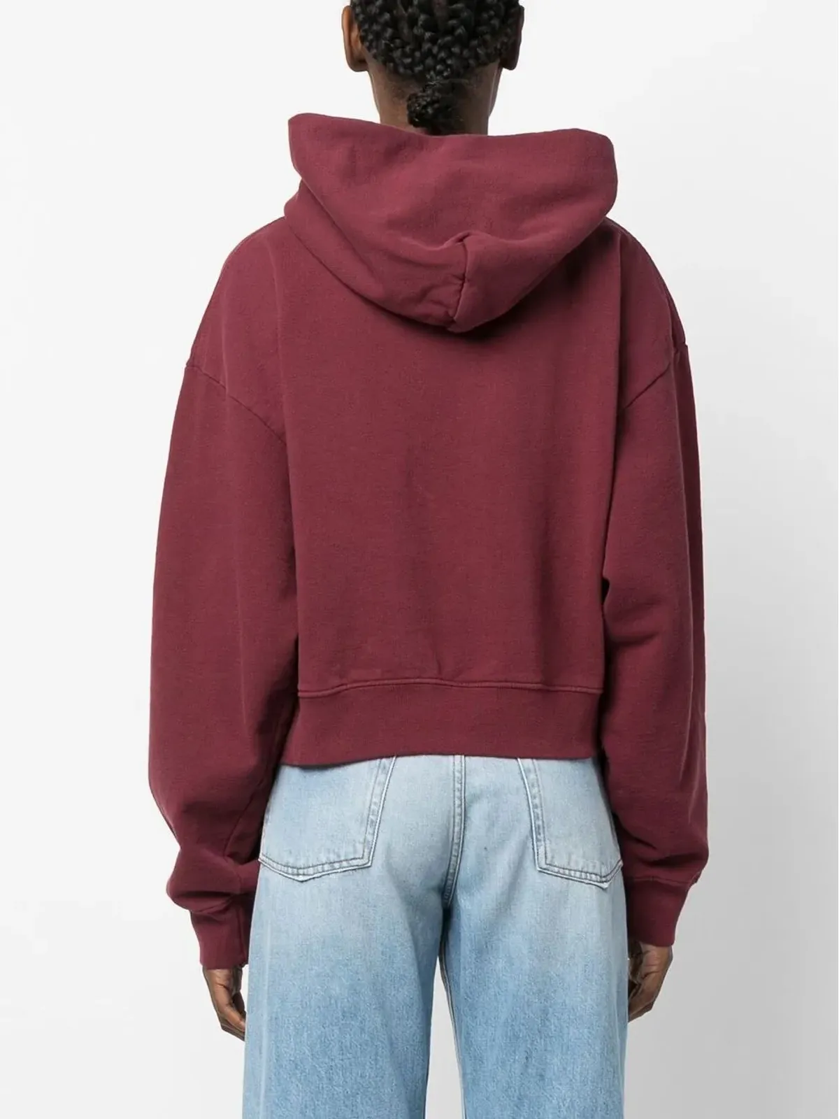 Sporty & Rich ロゴプリント クロップドフーディ - 画像4