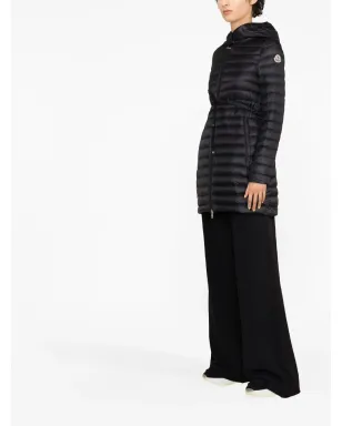 Moncler バーベル パッド入りフード付きコート - ブラック - サムネイル4