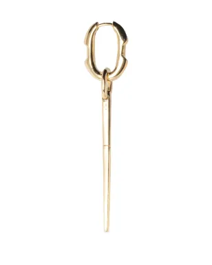 Parts of Four Deco drop-design earring - Gold - サムネイル1