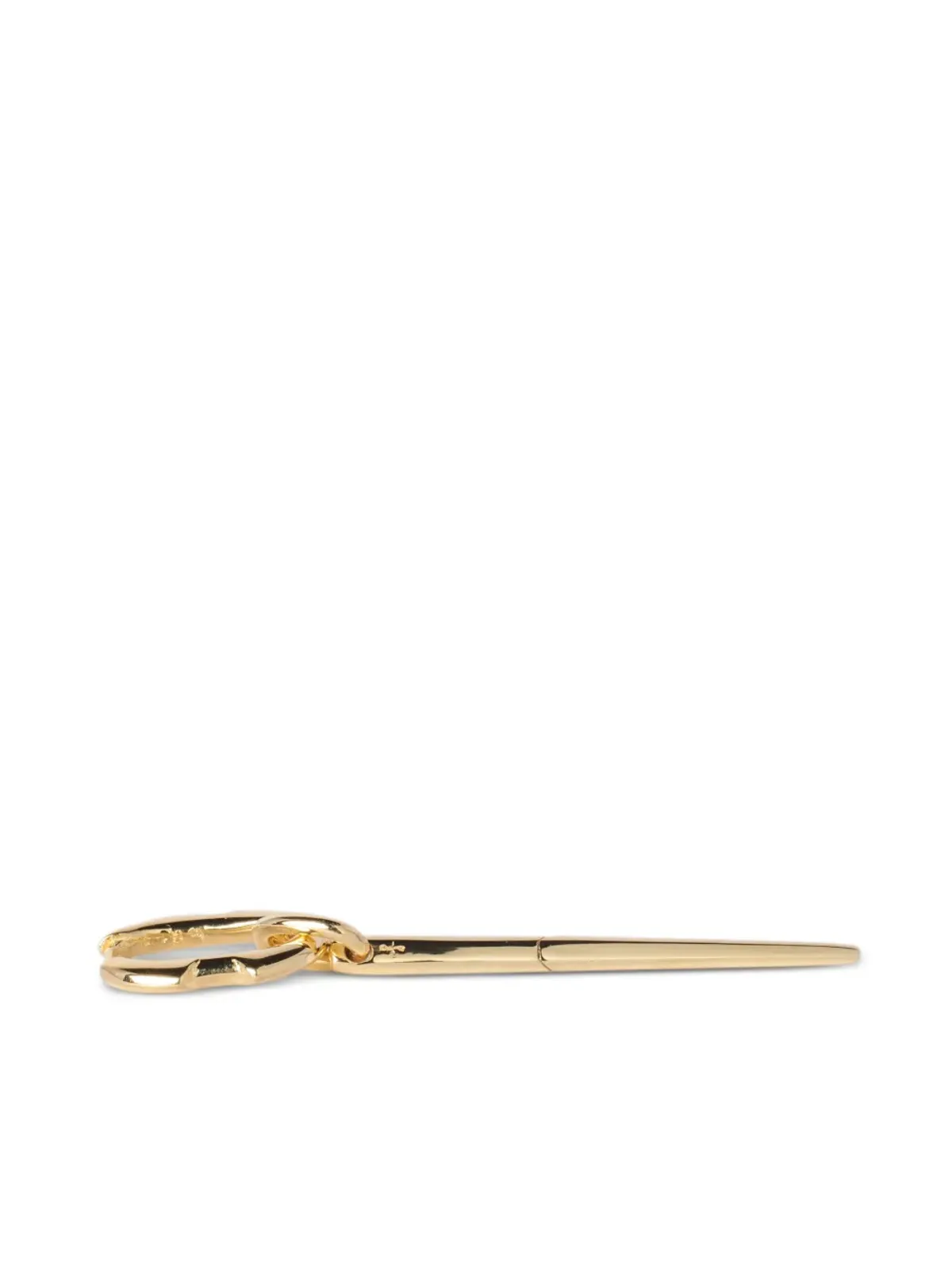 Parts of Four Deco drop-design earring - Gold - 画像2