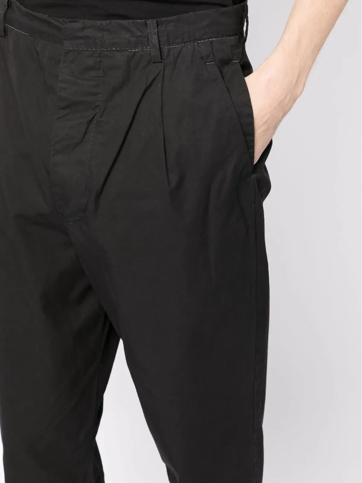 Nicolas Andreas Taralis コットン テーパードパンツ ブラック - 画像5