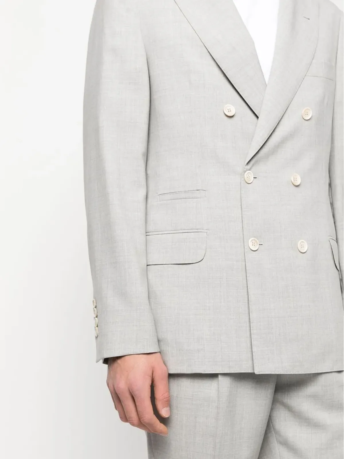 Brunello Cucinelli ダブルブレスト ツーピーススーツ - 画像5
