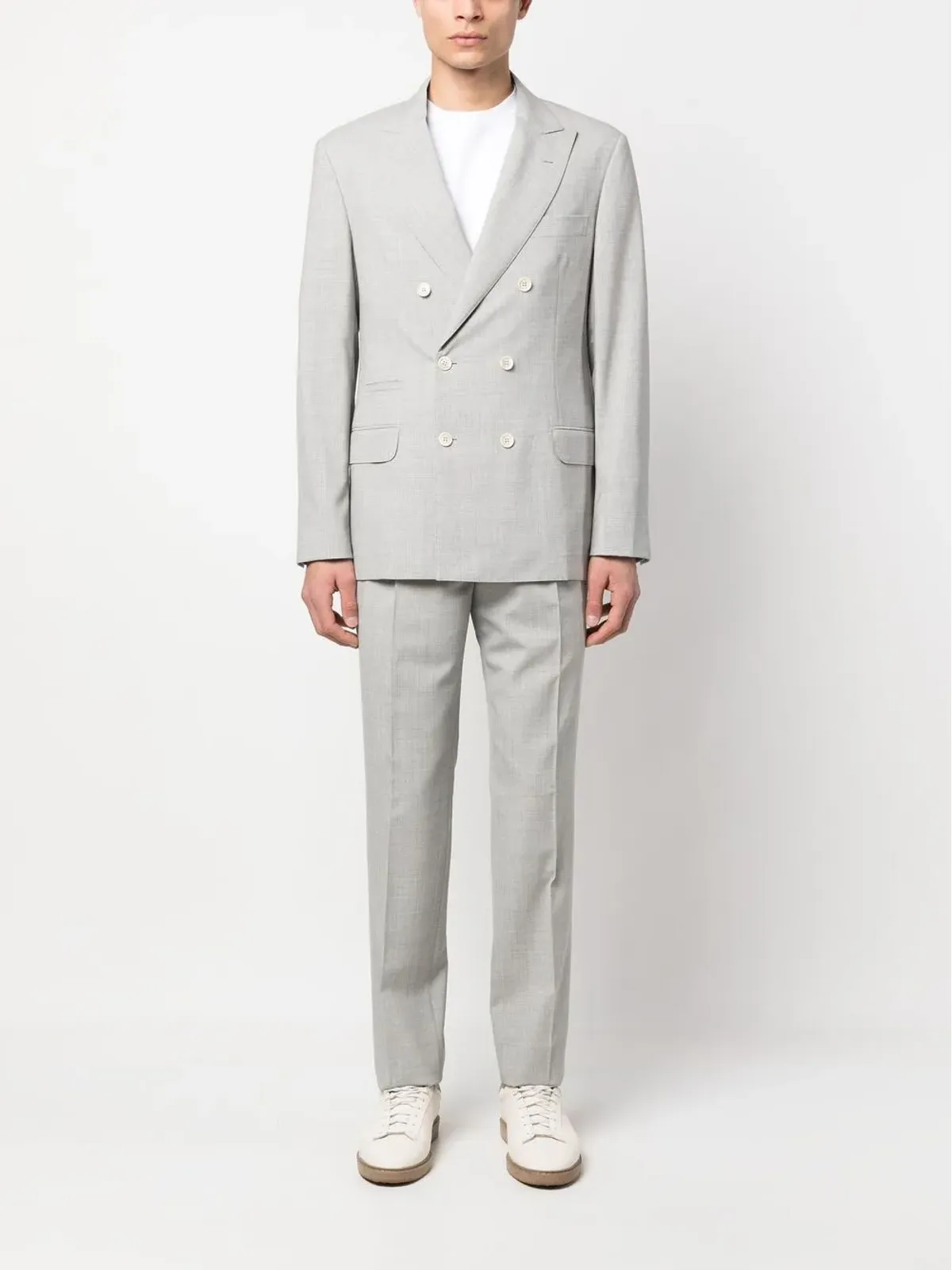 Brunello Cucinelli ダブルブレスト ツーピーススーツ - 画像2