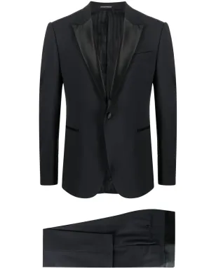 Emporio Armani シングルブレストスーツ - ブルー - サムネイル1