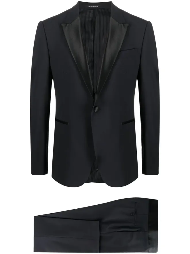 Emporio Armani Emporio Armani シングルブレストスーツ - ブルーの商品画像