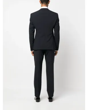 Emporio Armani シングルブレストスーツ - ブルー - サムネイル4