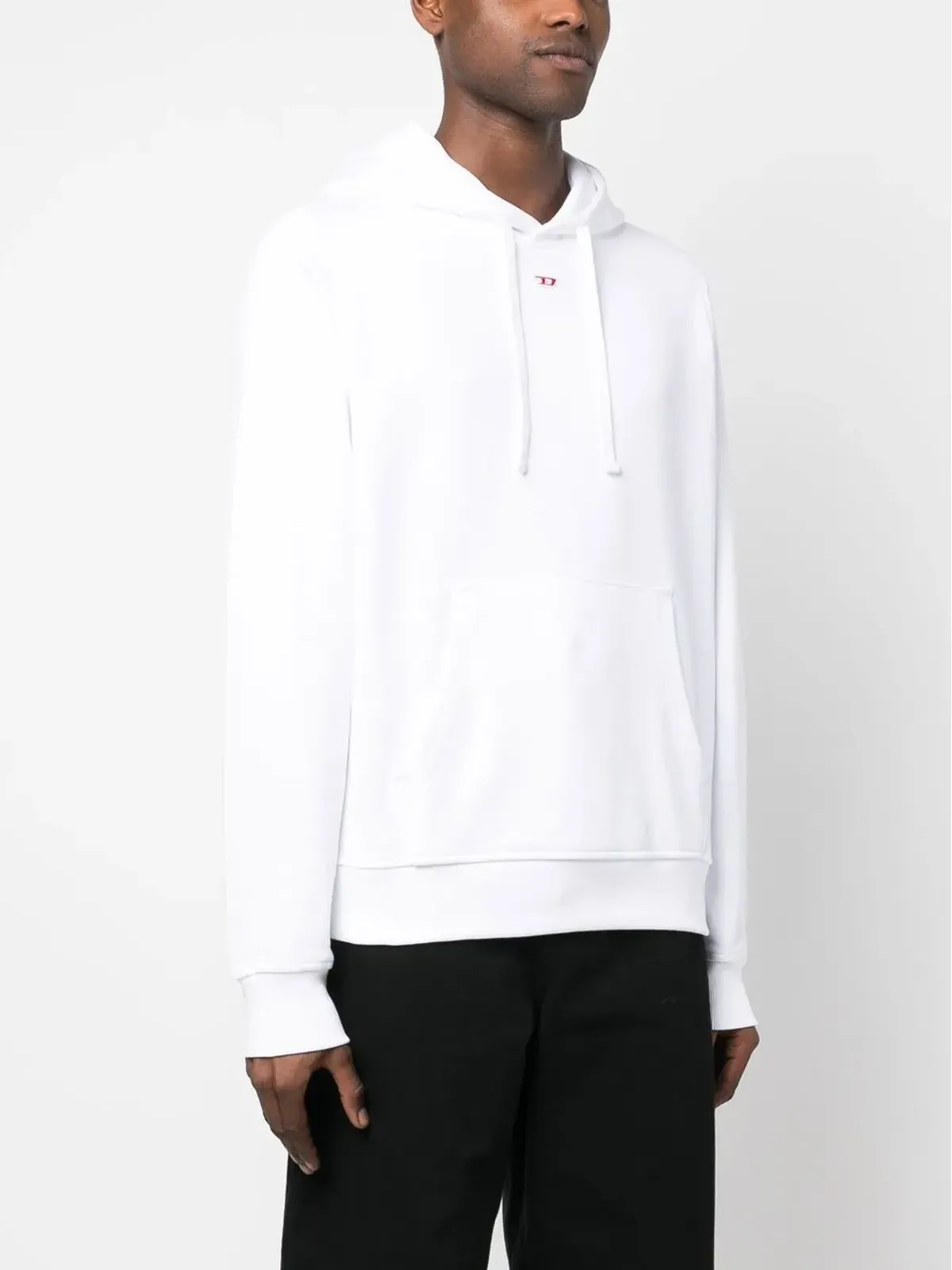Diesel S-Ginn-Hood-D ロゴアップリケ付きフーディー - 画像3