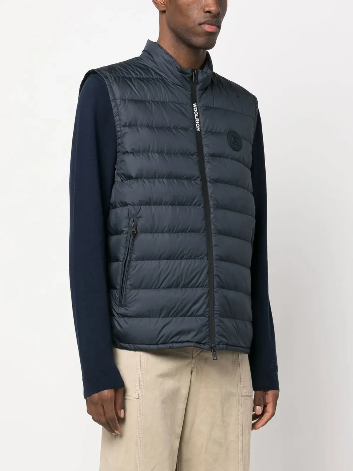 Woolrich ロゴパッチ付きダウン入りジレ - 画像3