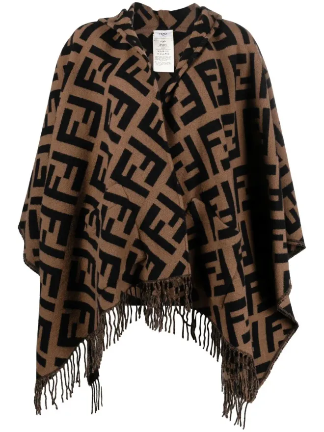 Fendi FENDI FFジャカード カシミア ポンチョの商品画像