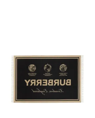 Burberry ラベル カシミヤ混ウール ジャカード ブランケット - サムネイル3