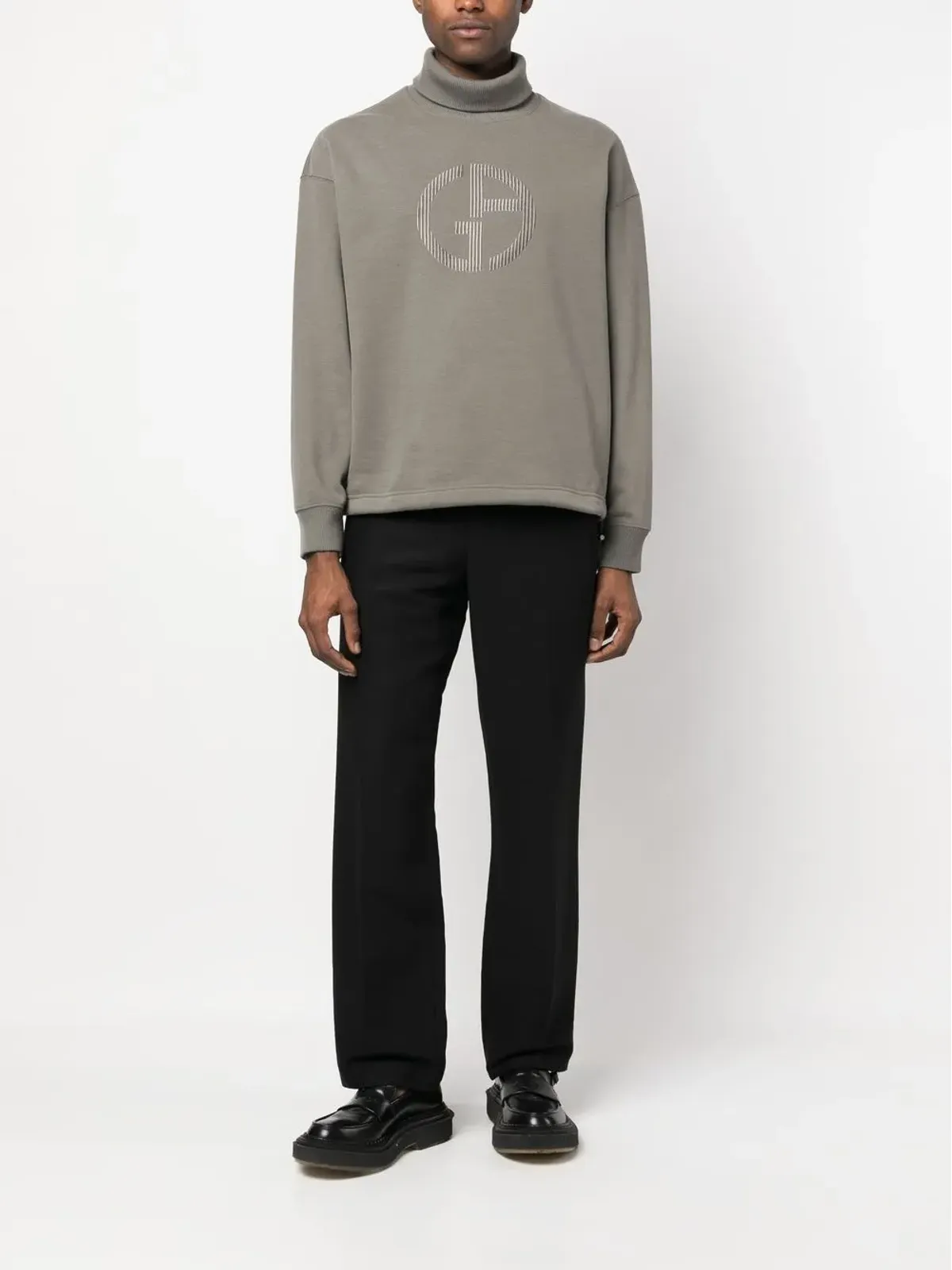 Giorgio Armani バージンウール ロールネック ジャンパー - グリーン - 画像2