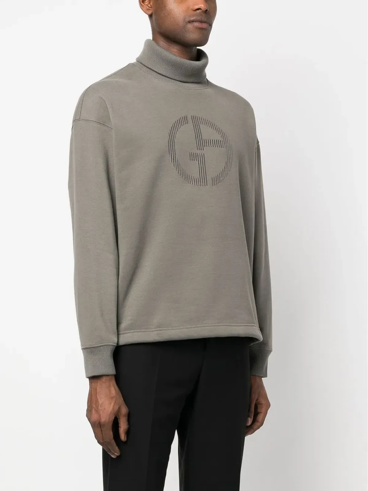 Giorgio Armani バージンウール ロールネック ジャンパー - グリーン - 画像3
