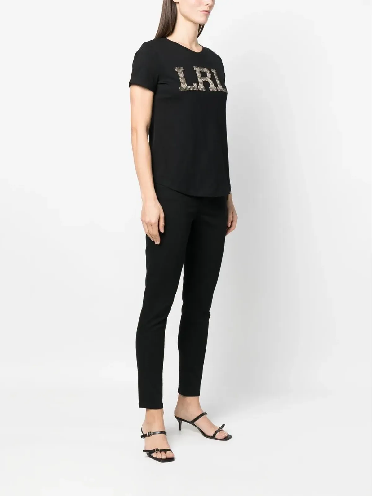 Lauren Ralph Lauren ヘイリービーデッドロゴTシャツ - 画像3