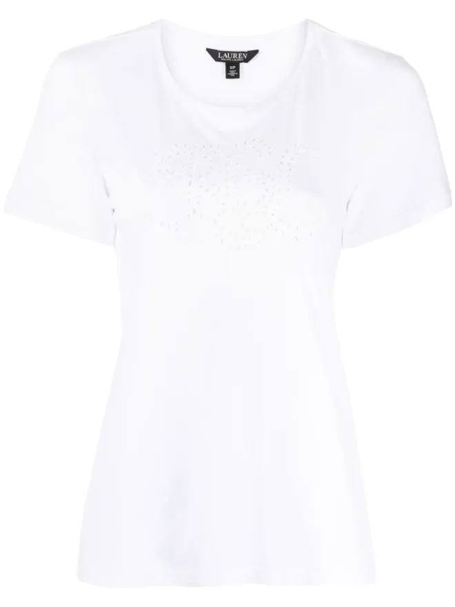 Lauren Ralph Lauren Lauren Ralph Lauren Katlin刺繍入りTシャツの商品画像